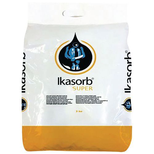 Sypký sorbent Ikasorb Super, sorpčná kapacita 30 l, balenie 3 kg