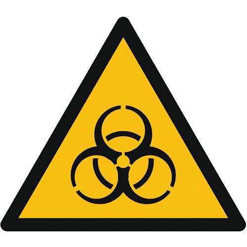 Výstražné tabuľky Manutan Expert - Biologické riziko, samolepiace fólie Výstražné tabuľky Manutan Expert - Biologické riziko, samolepiace fólie