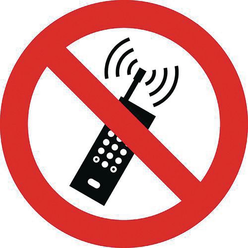 Zákazové značenie Manutan Expert - Zákaz používania mobilných telefónov, hliník Zákazové značenie Manutan Expert - Zákaz používania mobilných telefónov, hliník