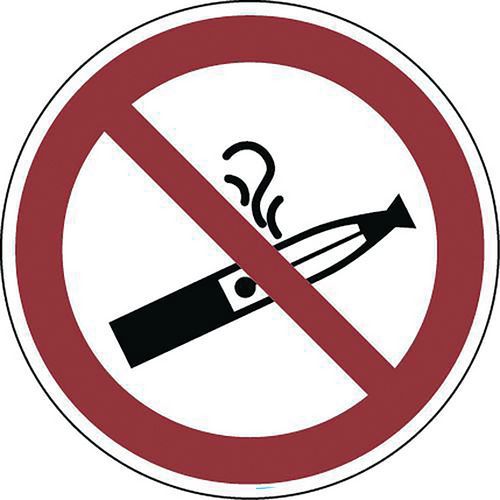 Zákazové značenie Manutan Expert - Zákaz vapovania, samolepiaci Zákazové značenie Manutan Expert - Zákaz vapovania, samolepiaci