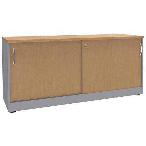 Drevené spisové skrine s posuvnými dverami Simmob Quatuor, 2 police, 160 x 72,5 x 47 cm Drevené spisové skrine s posuvnými dverami Simmob Quatuor, 2 police, 160 x 72,5 x 47 cm
