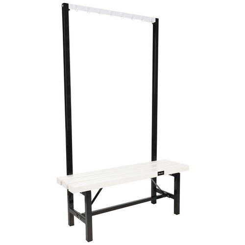 Lavica Manutan Expert s vešiakovou stenou, 115 cm Lavica Manutan Expert s vešiakovou stenou, 115 cm