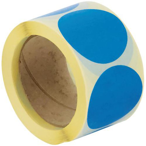 Samolepiace značkovacie kolieska Manutan Expert, priemer 60 mm, 500 ks na rolku