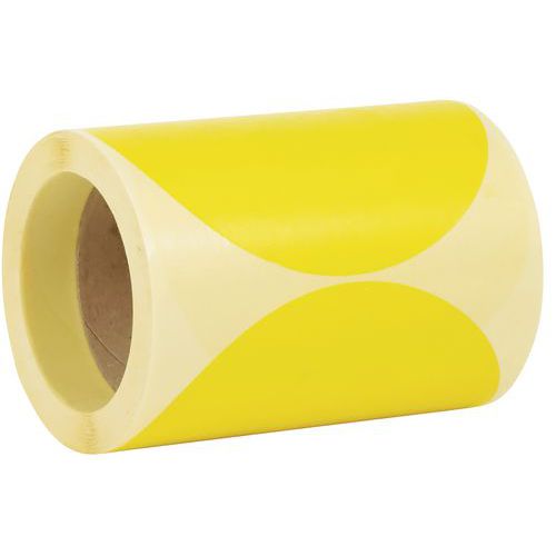 Samolepiace značkovacie kolieska Manutan Expert, priemer 150 mm, 250 ks na rolku