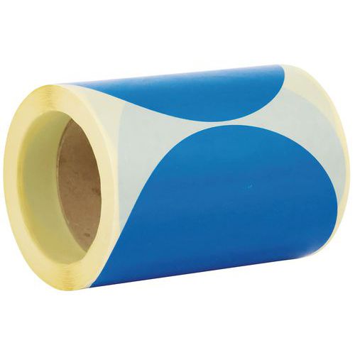 Samolepiace značkovacie kolieska Manutan Expert, priemer 150 mm, 250 ks na rolku