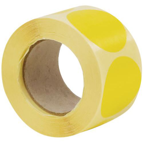 Samolepiace značkovacie kolieska Manutan Expert, priemer 40 mm, 500 ks na rolku
