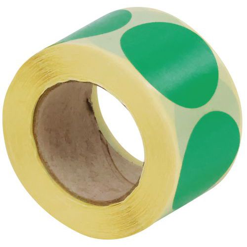 Samolepiace značkovacie kolieska Manutan Expert, priemer 40 mm, 500 ks na rolku