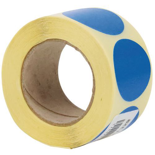Samolepiace značkovacie kolieska Manutan Expert, priemer 35 mm, 500 ks na rolku