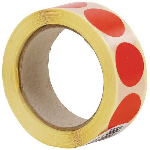 Samolepiace značkovacie kolieska Manutan Expert, priemer 20 mm, 500 ks na rolku