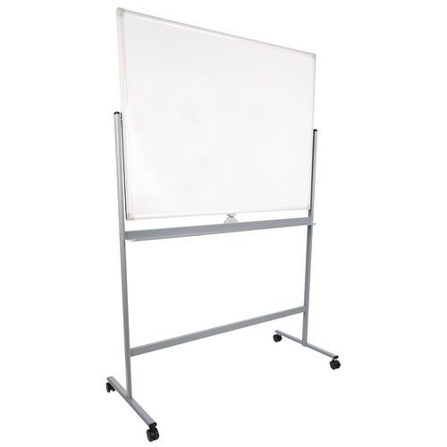 Mobilné biele magnetické tabule Manutan Expert Basic, obojstranné