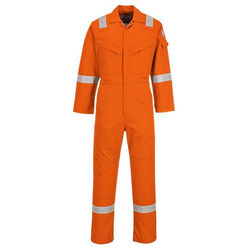 Nehorľavá antistatická kombinéza  350g, oranžová