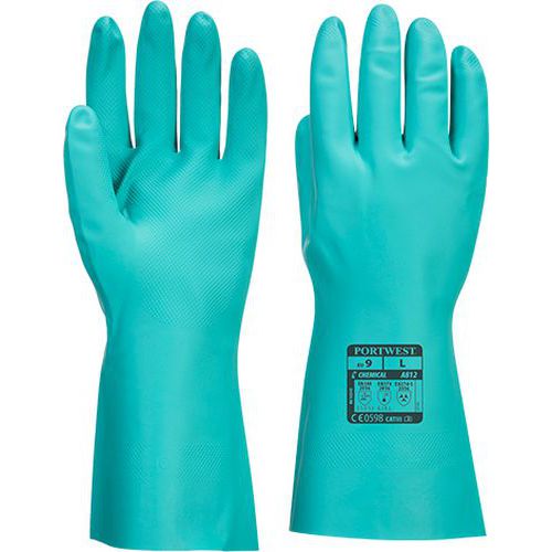 Nitrosafe Plus chemické rukavice, zelená