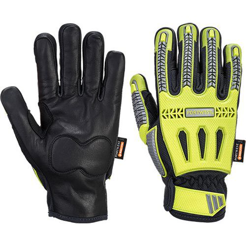 R3 Impact zimné rukavice, čierna/žltá
