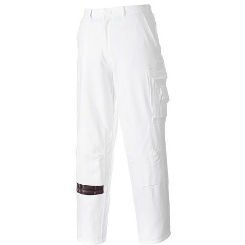 Maliarske nohavice, biela