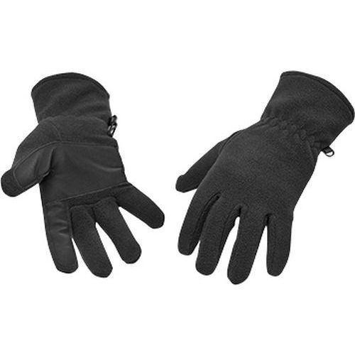 Flisové rukavice, čierna