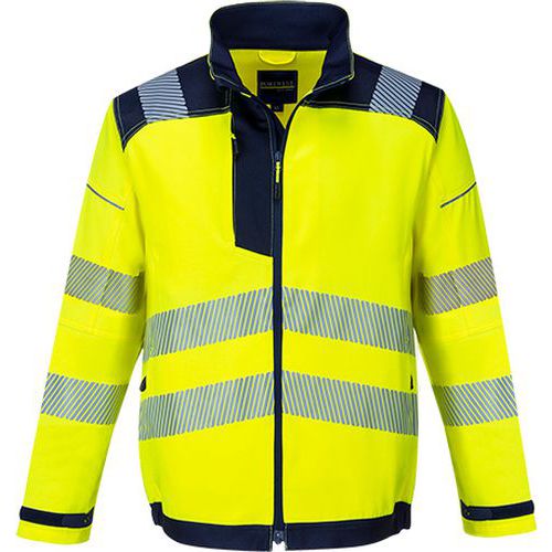 PW3 Hi-Vis Pracovná bunda, modrá/žltá