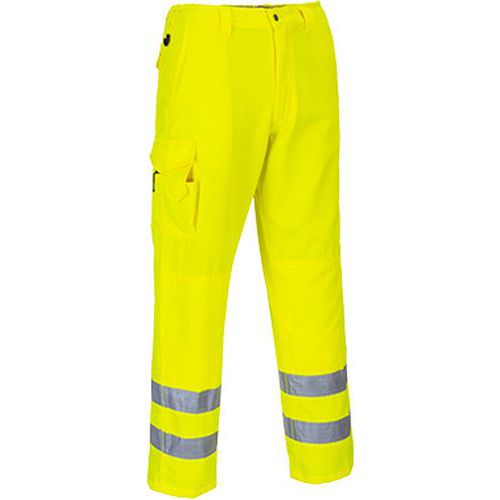 Reflexné nohavice Combat Hi-Vis, predĺžené, žlté