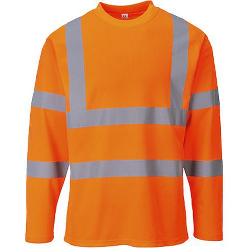Tričko Hi-Vis s dlhým rukávom, oranžová