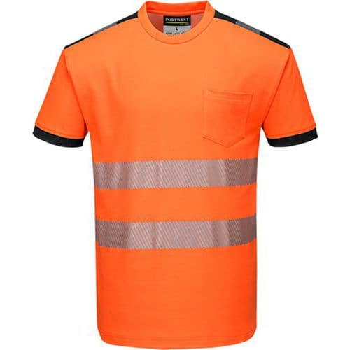 PW3 Hi-Vis tričko, čierna/oranžová