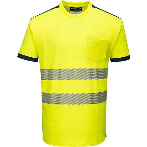 PW3 Hi-Vis tričko, modrá/žltá