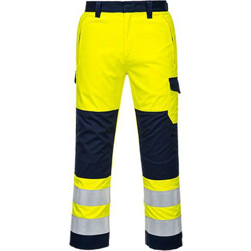 Hi-Vis Modaflame nohavice, modrá/žltá