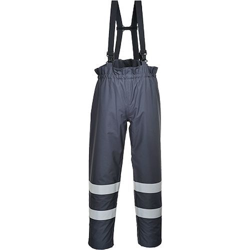 Nehorľavé nohavice na traky Bizflame Multi-Protection Rain, modrá