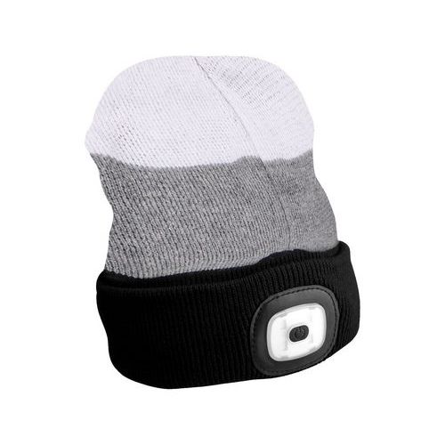 Čiapka s čelovkou 180lm, nabíjacia, USB, univerzálna veľkosť, bavlna / PE, SIXTOL