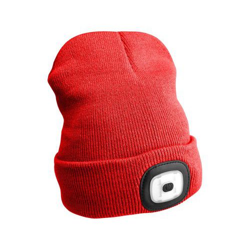 Čiapka s čelovkou 180lm, nabíjacia, USB, univerzálna veľkosť, bavlna / PE, SIXTOL
