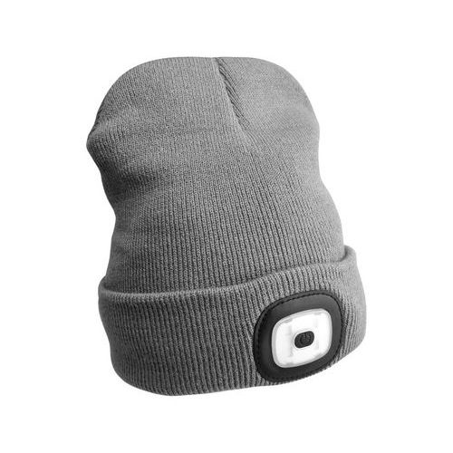 Čiapka s čelovkou 180lm, nabíjacia, USB, univerzálna veľkosť, bavlna / PE, SIXTOL