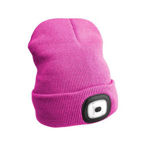 Čiapka s čelovkou 180lm, nabíjacia, USB, univerzálna veľkosť, bavlna / PE, SIXTOL