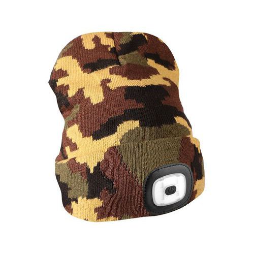 Čiapka s čelovkou 180lm, nabíjacia, USB, univerzálna veľkosť, bavlna / PE, SIXTOL