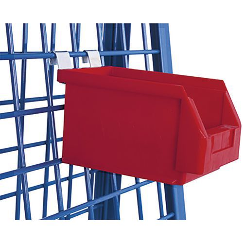 Závesný box na materiál, červený, 140 x 230 x 130 mm Závesný box na materiál, červený, 140 x 230 x 130 mm