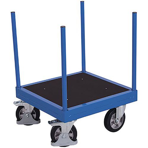 Plošinové vozíky so 4 tyčami a protišmykovým povrchom, do 1 200 kg, 70 x 70 x 94 cm Plošinové vozíky so 4 tyčami a protišmykovým povrchom, do 1 200 kg, 70 x 70 x 94 cm