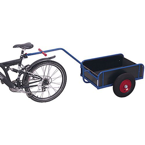 Dvojkolesové vozíky za bicykel, s plnými bočnicami, nafukovacie kolesá