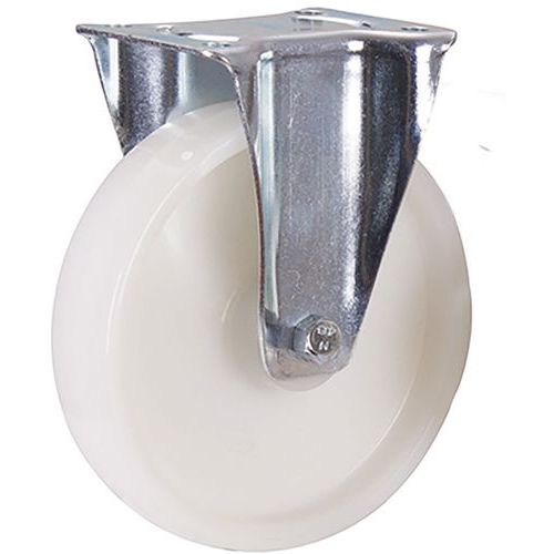 Polyamidové pojazdové kolesá s prírubou, priemer 125 - 200 mm, guličkové ložisko, pevné
