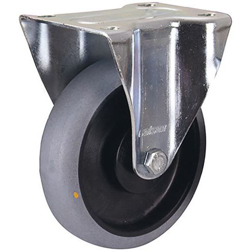 Termoplastické pojazdové kolesá s prírubou ESD, priemer 125 - 200 mm, guličkové ložisko, pevné