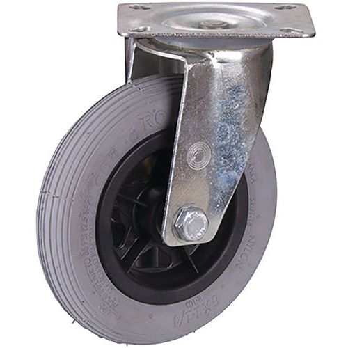 Nafukovacie pojazdové kolesá s prírubou, priemer 150 - 230 mm, valčekové ložisko, otočné