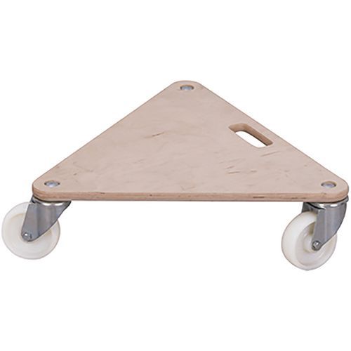 Trojuholníková prepravná plošina PL04, do 300 kg, 54 x 54 x 14,5 cm, polyamidové kolesá