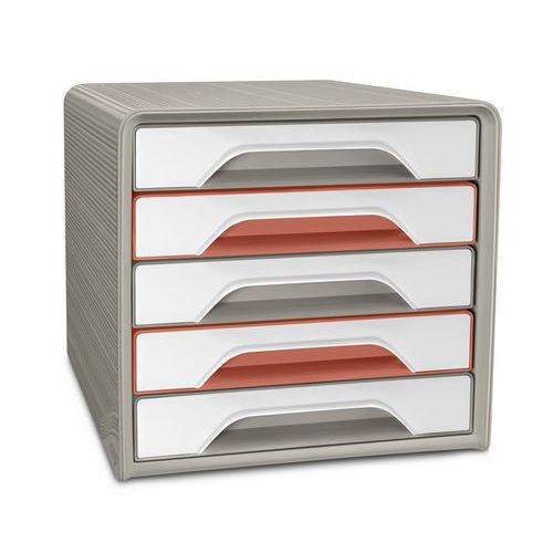 Modulárny zásuvkový box na dokumenty, Cep, Sand Terracotta