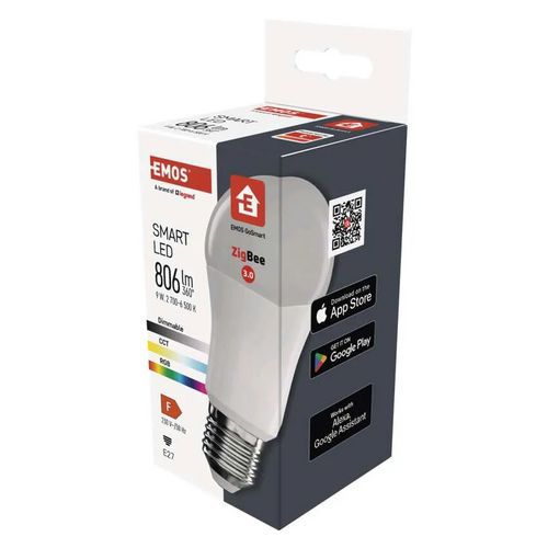 Inteligentné LED žiarovky GoSmart A60, E27, RGB, stmievateľné, Zigbee