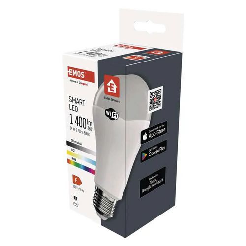 Inteligentné LED žiarovky GoSmart A60, E27, RGB, stmievateľné, Wi-Fi