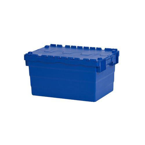 Plastové prepravné boxy ALC s vekom, modré