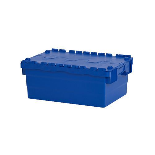 Plastové prepravné boxy ALC s vekom, modré