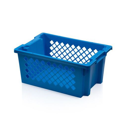 Stohovateľné plastové prepravky SN64 PP, perforované steny