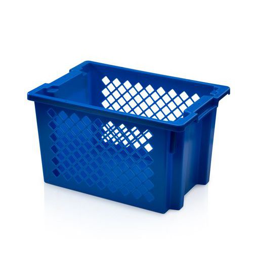 Stohovateľné plastové prepravky SN64 PP, perforované steny
