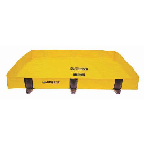 Záchytné nádrže Justrite RIGID-LOCK QUICKBERM®, žlté, 299 – 451 l
