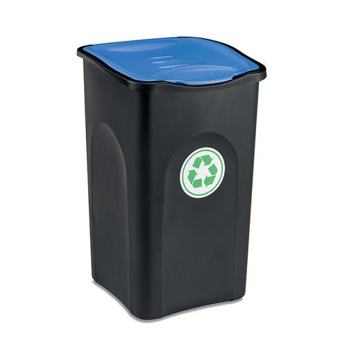 Plastové odpadkové koše HOME ECOGREEN na triedený odpad, objem 50 l