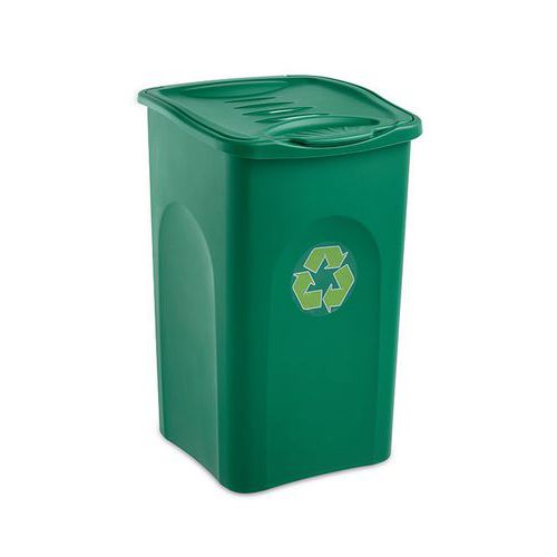 Plastové odpadkové koše BEGREEN na triedený odpad, objem 50 l