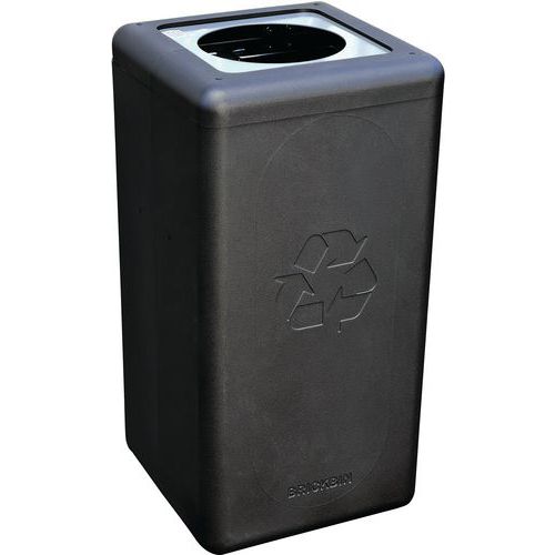 Kruhový odpadkový kôš BrickBin 65 l na ostatný odpad