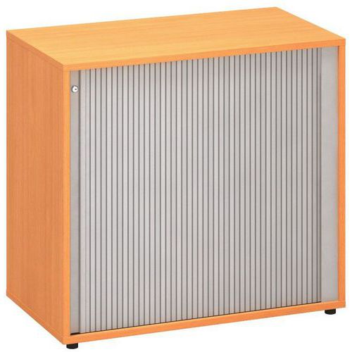 Nízke široké skrine Alfa 500, 73,5 x 80 x 45 cm, s roletou - pravé vyhotovenie